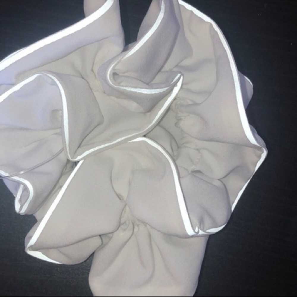 Lululemon White Reflective Scrunchie